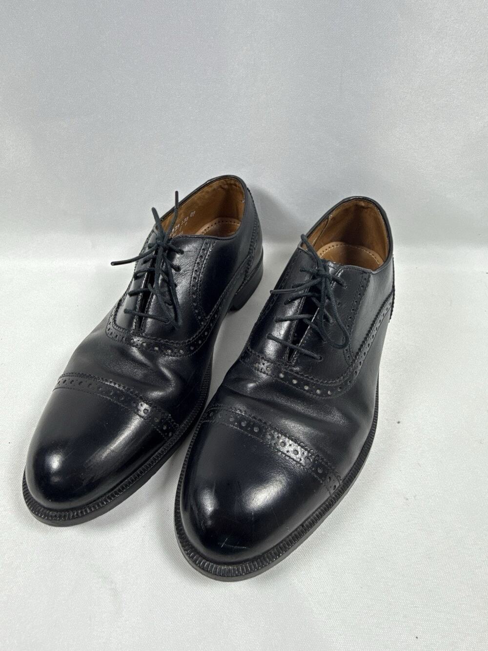 Florsheim Imperial Black Leather Cap Toe Oxford Shoes Men’s Size 8 D USA